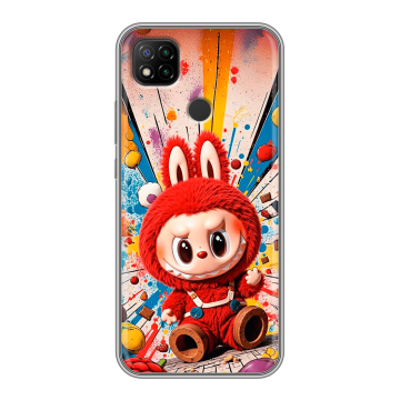Силиконовый чехол на Xiaomi RedMi 9C с принтом Labubu Лабубу Силиконовый чехол на Xiaomi RedMi 9C с принтом Labubu Лабубу