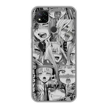 Силиконовый чехол на Xiaomi RedMi 9C с принтом Ahegao Ахегао Аниме