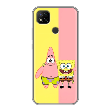 Силиконовый чехол на Xiaomi RedMi 9C с принтом Спанч боб Спанчбоб Силиконовый чехол на Xiaomi RedMi 9C с принтом Спанч боб Спанчбоб