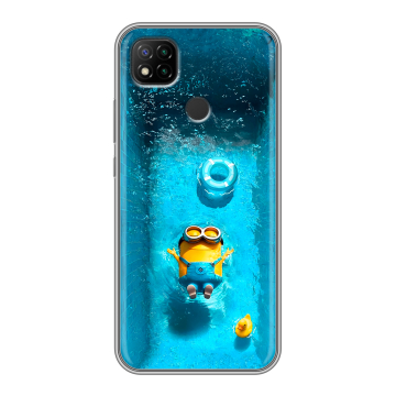Силиконовый чехол на Xiaomi RedMi 9C с принтом Миньоны Силиконовый чехол на Xiaomi RedMi 9C с принтом Миньоны
