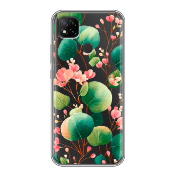 Силиконовый чехол на Xiaomi RedMi 9C с принтом женский