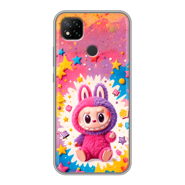 Силиконовый чехол на Xiaomi RedMi 9C с принтом Labubu Лабубу Силиконовый чехол на Xiaomi RedMi 9C с принтом Labubu Лабубу