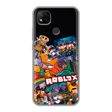 Силиконовый чехол на Xiaomi RedMi 9C с принтом Roblox Роблокс Силиконовый чехол на Xiaomi RedMi 9C с принтом Roblox Роблокс