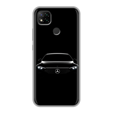 Силиконовый чехол на Xiaomi RedMi 9C с принтом Mercedes Мерседес Силиконовый чехол на Xiaomi RedMi 9C с принтом Mercedes Мерседес