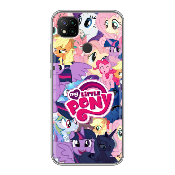 Силиконовый чехол на Xiaomi RedMi 9C с принтом My little pony Дружба чудо