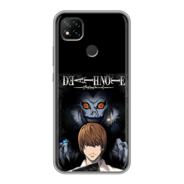 Силиконовый чехол на Xiaomi RedMi 9C с принтом Death note Тетрадь смерти