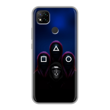 Силиконовый чехол на Xiaomi RedMi 9C с принтом Игра Кальмара