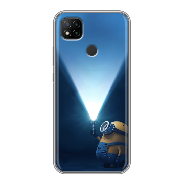 Силиконовый чехол на Xiaomi RedMi 9C с принтом Миньоны Силиконовый чехол на Xiaomi RedMi 9C с принтом Миньоны