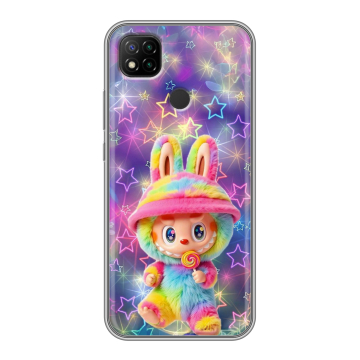 Силиконовый чехол на Xiaomi RedMi 9C с принтом Labubu Лабубу Силиконовый чехол на Xiaomi RedMi 9C с принтом Labubu Лабубу