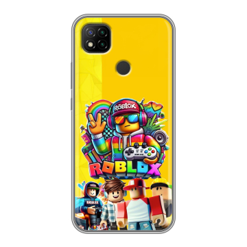 Силиконовый чехол на Xiaomi RedMi 9C с принтом Roblox Роблокс Силиконовый чехол на Xiaomi RedMi 9C с принтом Roblox Роблокс