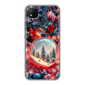Силиконовый чехол на Xiaomi RedMi 9C с принтом Новый год