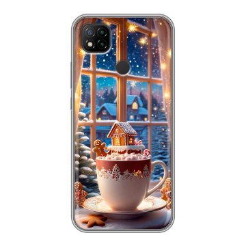 Силиконовый чехол на Xiaomi RedMi 9C с принтом Новый год