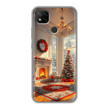 Силиконовый чехол на Xiaomi RedMi 9C с принтом Новый год