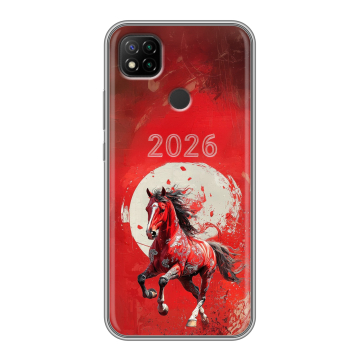 Силиконовый чехол на Xiaomi RedMi 9C с принтом Новый год