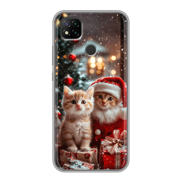 Силиконовый чехол на Xiaomi RedMi 9C с принтом Новый год