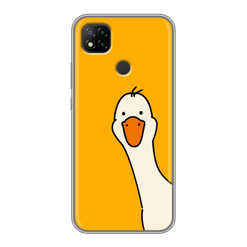 Силиконовый чехол на Xiaomi RedMi 9C с принтом Утка Силиконовый чехол на Xiaomi RedMi 9C с принтом Утка