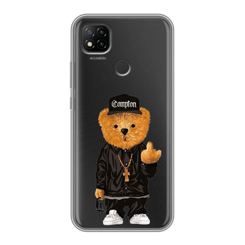 Силиконовый чехол на Xiaomi RedMi 9C с принтом Мишка Силиконовый чехол на Xiaomi RedMi 9C с принтом Мишка