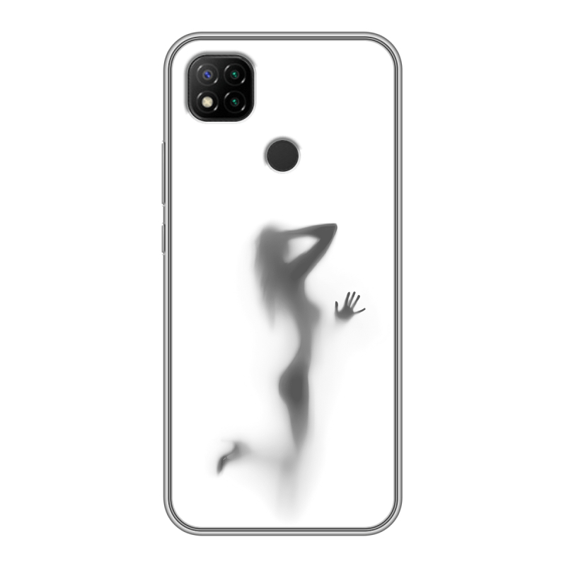 Силиконовый противоударный чехол на Xiaomi RedMi 9C с принтом Силуэт Силиконовый противоударный чехол на Xiaomi RedMi 9C с принтом Силуэт