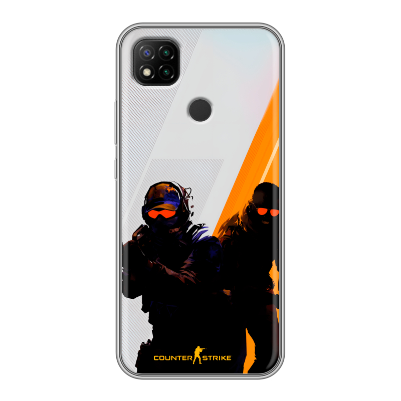 Силиконовый чехол на Xiaomi RedMi 9C с принтом Контер страйк Counter strike Силиконовый чехол на Xiaomi RedMi 9C с принтом Контер страйк Counter strike