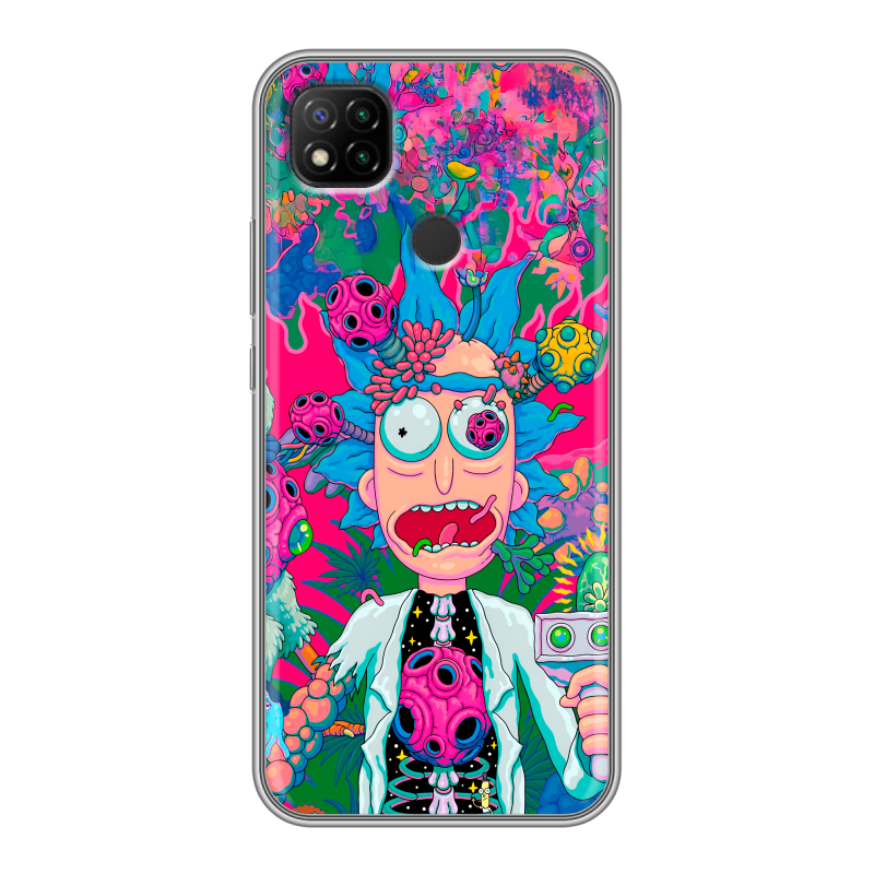 Силиконовый чехол на Xiaomi RedMi 9C с принтом Рик и Морти Rick Morty Силиконовый чехол на Xiaomi RedMi 9C с принтом Рик и Морти Rick Morty