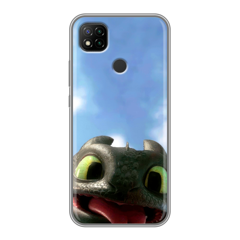 Силиконовый чехол на Xiaomi RedMi 9C с принтом Как приручить дракона Силиконовый чехол на Xiaomi RedMi 9C с принтом Как приручить дракона