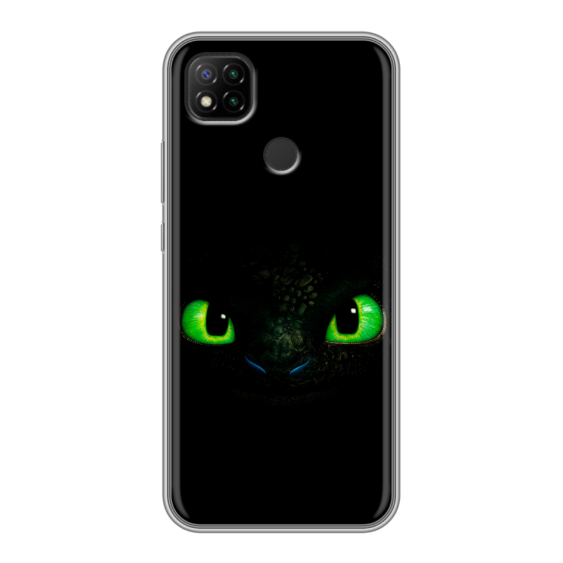 Силиконовый противоударный чехол на Xiaomi RedMi 9C с принтом Как приручить дракона Силиконовый противоударный чехол на Xiaomi RedMi 9C с принтом Как приручить дракона