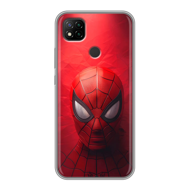 Силиконовый чехол на Xiaomi RedMi 9C с принтом Spiderman Человек паук Силиконовый чехол на Xiaomi RedMi 9C с принтом Spiderman Человек паук