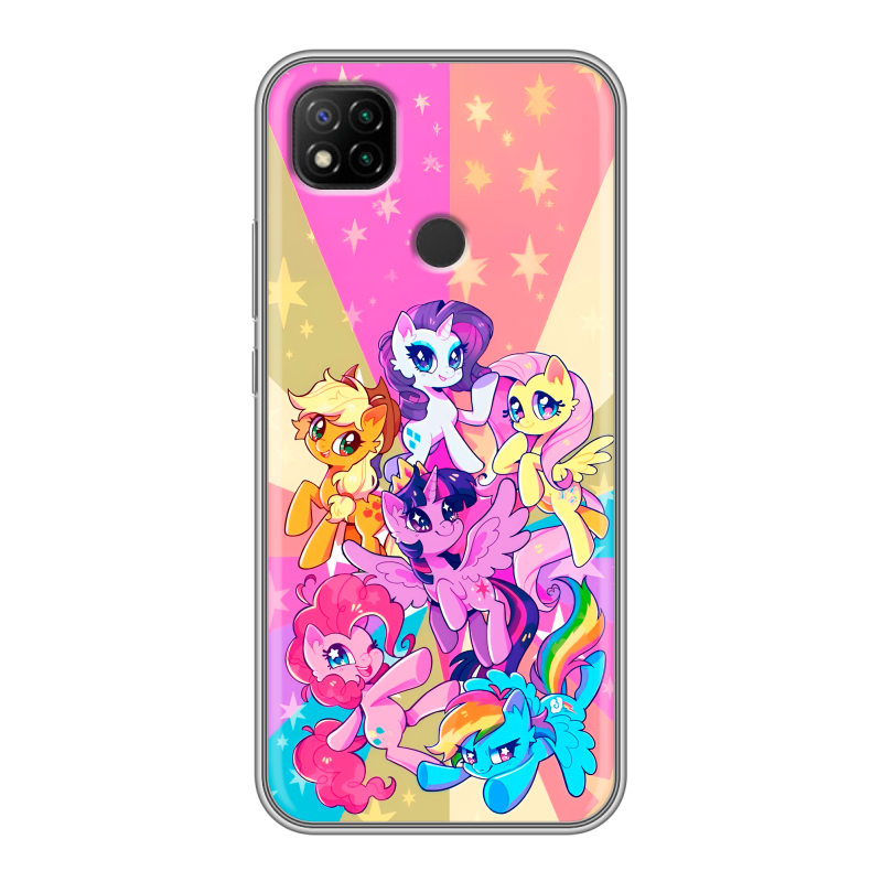 Силиконовый чехол на Xiaomi RedMi 9C с принтом My little pony Дружба чудо Силиконовый чехол на Xiaomi RedMi 9C с принтом My little pony Дружба чудо