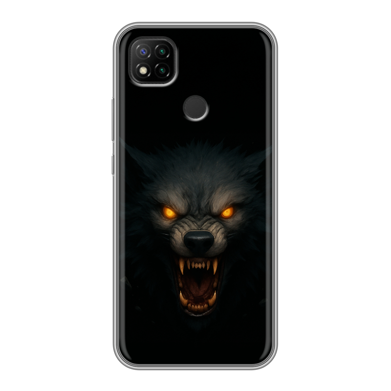 Силиконовый чехол на Xiaomi RedMi 9C с принтом Волк Силиконовый чехол на Xiaomi RedMi 9C с принтом Волк