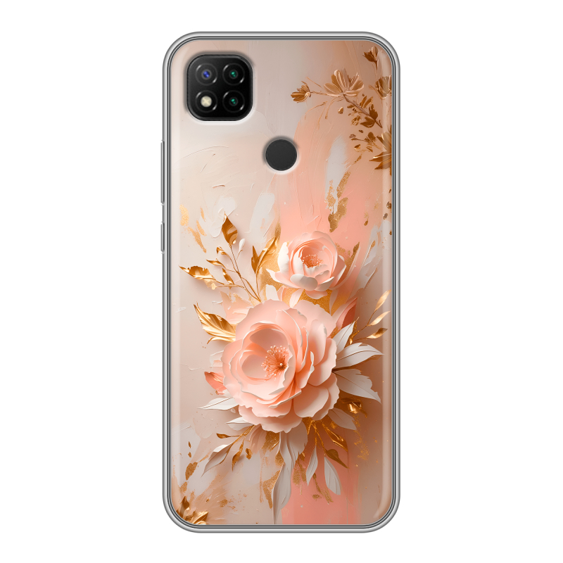 Силиконовый чехол на Xiaomi RedMi 9C с принтом женский Силиконовый чехол на Xiaomi RedMi 9C с принтом женский