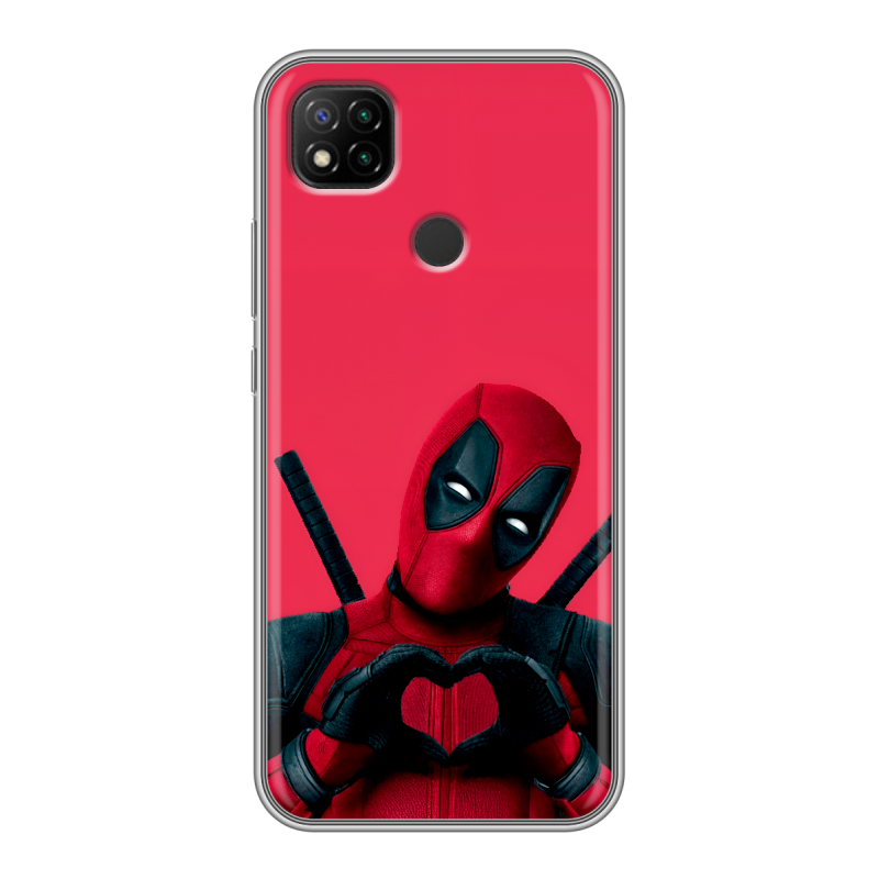 Силиконовый чехол на Xiaomi RedMi 9C с принтом Дедпул Deadpool Силиконовый чехол на Xiaomi RedMi 9C с принтом Дедпул Deadpool