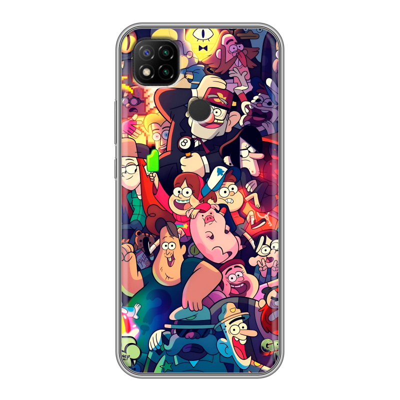 Силиконовый противоударный чехол на Xiaomi RedMi 9C с принтом Gravity Falls Гравити Фолз Силиконовый противоударный чехол на Xiaomi RedMi 9C с принтом Gravity Falls Гравити Фолз