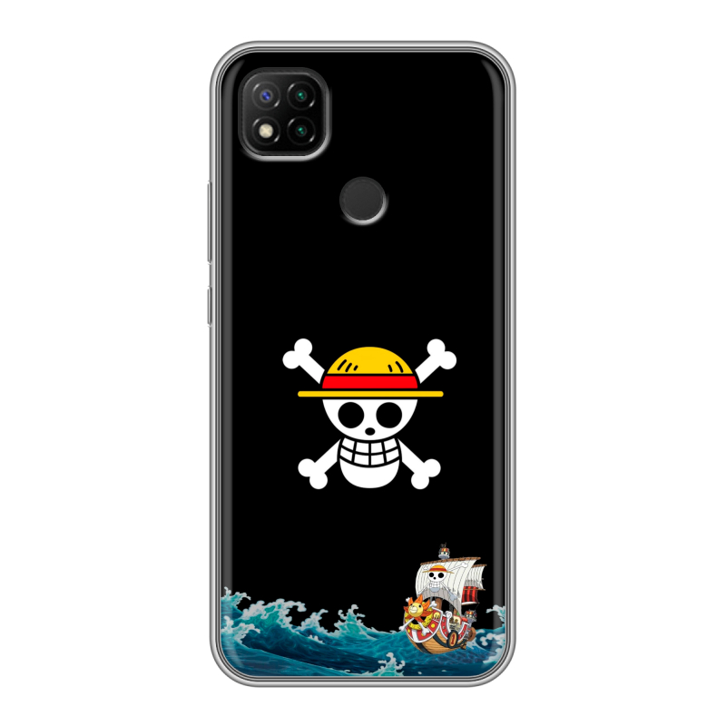 Силиконовый противоударный чехол на Xiaomi RedMi 9C с принтом One Piece Ван Пис Силиконовый противоударный чехол на Xiaomi RedMi 9C с принтом One Piece Ван Пис