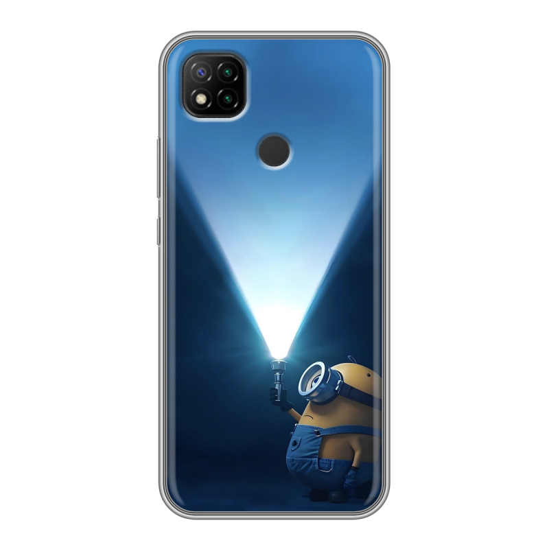 Силиконовый чехол на Xiaomi RedMi 9C с принтом Миньоны Силиконовый чехол на Xiaomi RedMi 9C с принтом Миньоны