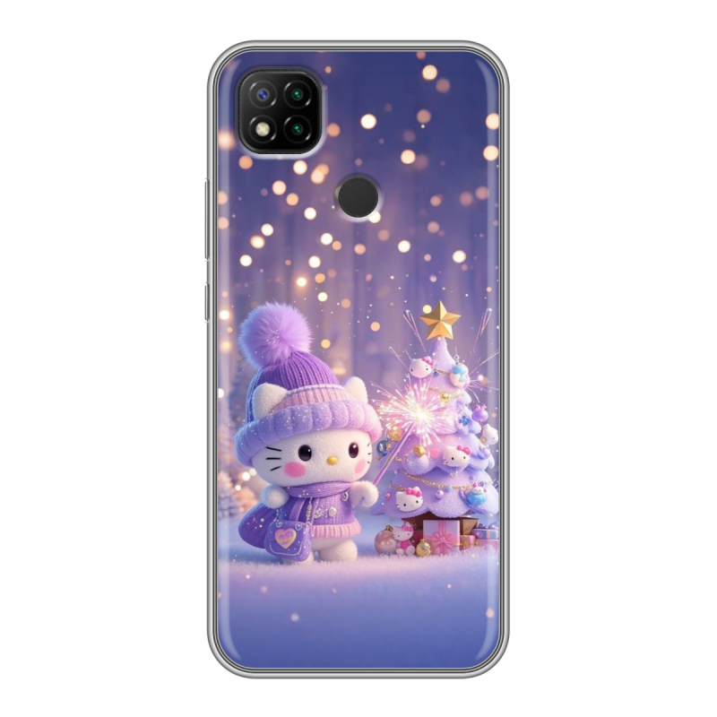 Силиконовый чехол на Xiaomi RedMi 9C с принтом Новый год Силиконовый чехол на Xiaomi RedMi 9C с принтом Новый год