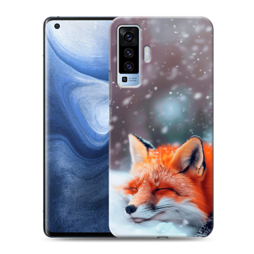 Силиконовый чехол на Vivo X50 с принтом лиса