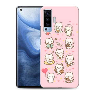 Силиконовый чехол на Vivo X50 с принтом Hello Kitty Хелоу Кити