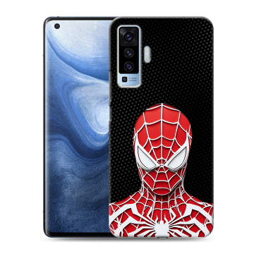 Силиконовый чехол на Vivo X50 с принтом человек паук spiderman