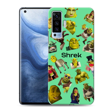 Силиконовый чехол на Vivo X50 с принтом Шрек Shrek Силиконовый чехол на Vivo X50 с принтом Шрек Shrek