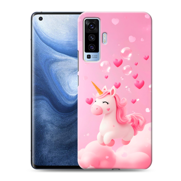Силиконовый чехол на Vivo X50 с принтом Единорог