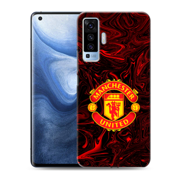 Силиконовый чехол на Vivo X50 с принтом Manchester United Силиконовый чехол на Vivo X50 с принтом Manchester United