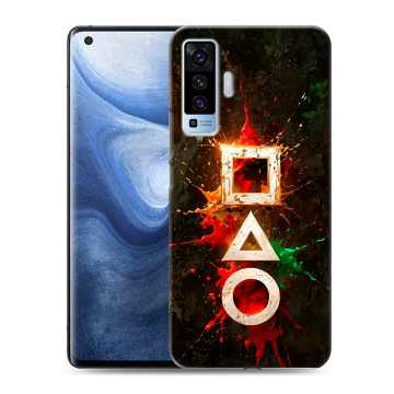 Силиконовый чехол на Vivo X50 с принтом Squid Game Игра кальмара