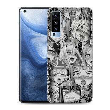Силиконовый чехол на Vivo X50 с принтом Ahegao Ахегао Аниме Силиконовый чехол на Vivo X50 с принтом Ahegao Ахегао Аниме