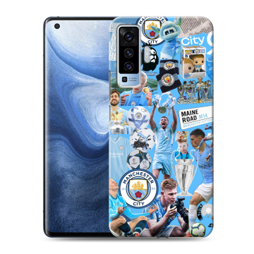 Силиконовый чехол на Vivo X50 с принтом Man City Манчестер Сити Силиконовый чехол на Vivo X50 с принтом Man City Манчестер Сити