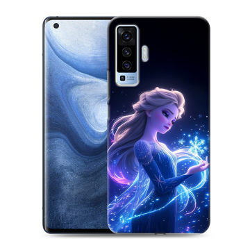 Силиконовый чехол на Vivo X50 с принтом Холодное сердце Frozen