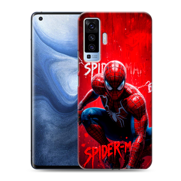 Силиконовый чехол на Vivo X50 с принтом Spiderman Человек паук