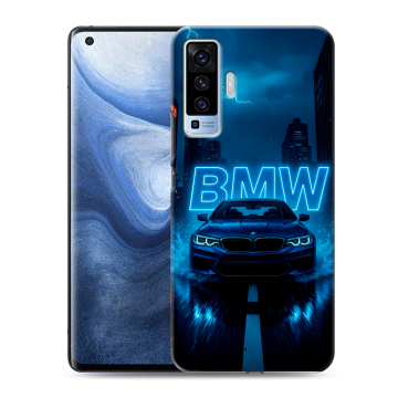Силиконовый чехол на Vivo X50 с принтом BMW БМВ