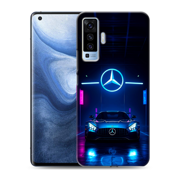 Силиконовый чехол на Vivo X50 с принтом Mercedes Мерседес