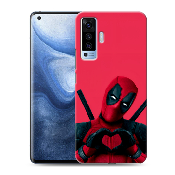 Силиконовый чехол на Vivo X50 с принтом Дедпул Deadpool