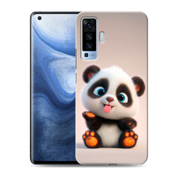 Силиконовый чехол на Vivo X50 с принтом милая панда